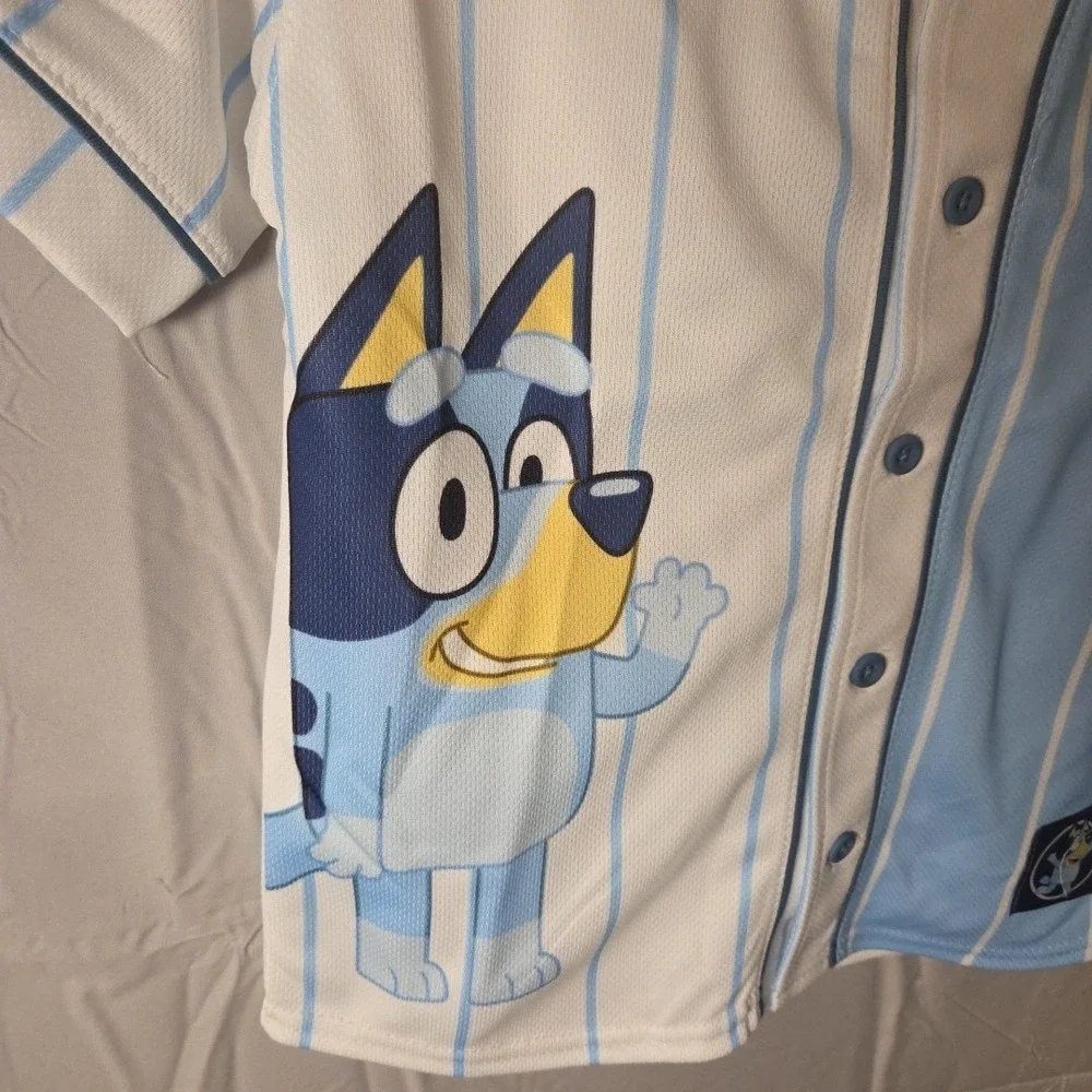 Boys' Bluey‎ Baseball Jersey - size small kids jersey NWT button up